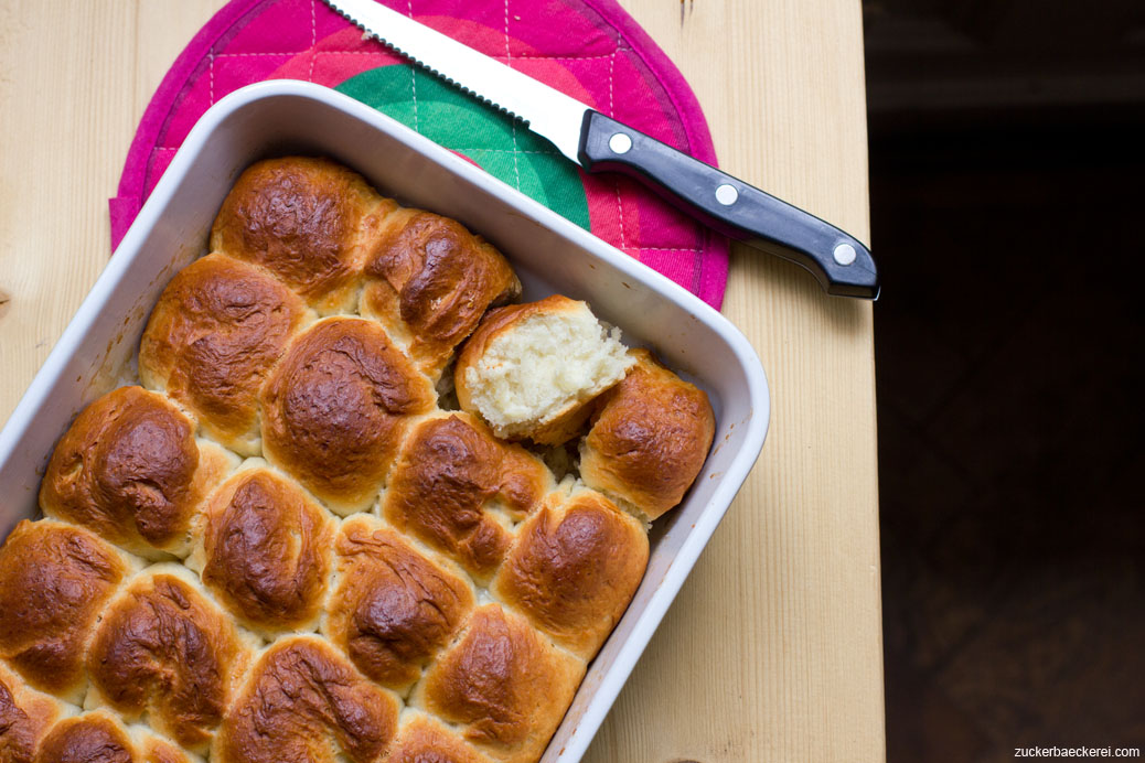 pull-apart-butter-buns vogelperspektive