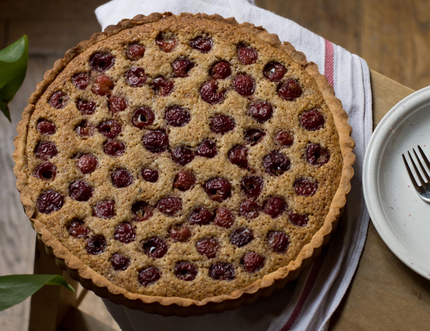 Kirsch-Walnuss-Tarte