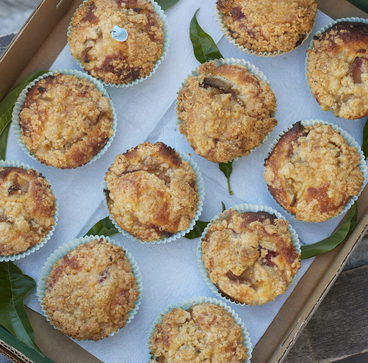 pfirsich muffins kardamom