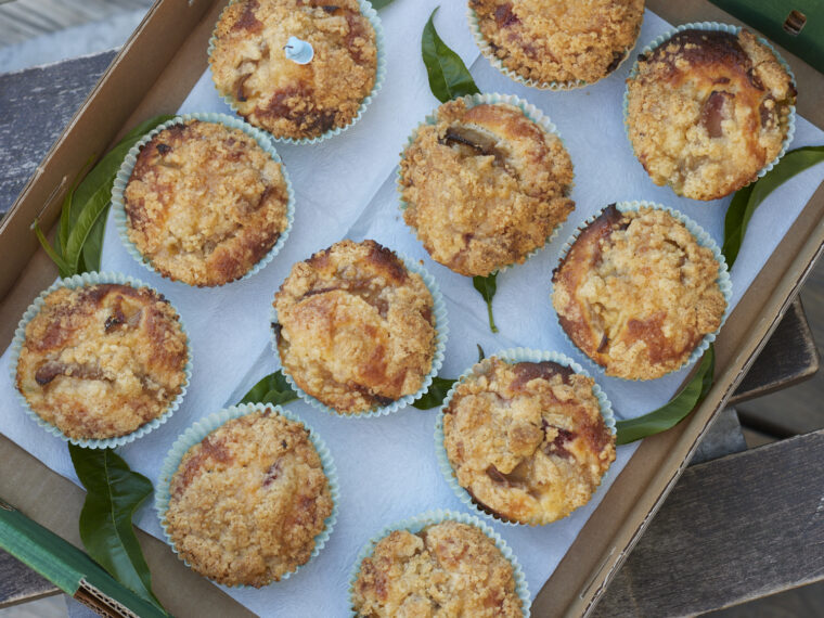 pfirsich muffins kardamom